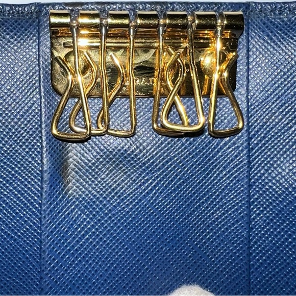 Prada saffiano key holder vitello move portachiavi ganci - Picture 6 of 11